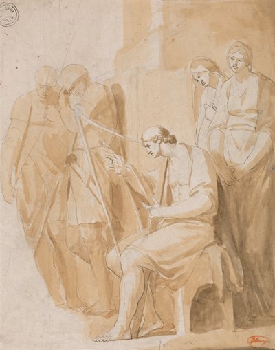 David Playing the Harp by George Romney